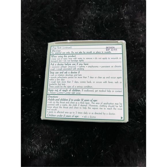 NOS Sealed Avon Healthy Remedies Cold Relief Balm 1.7oz Wellness - Picture 2 of 4